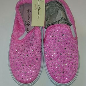 Bobbie Brooks girls size 2 pink sparkly shoes